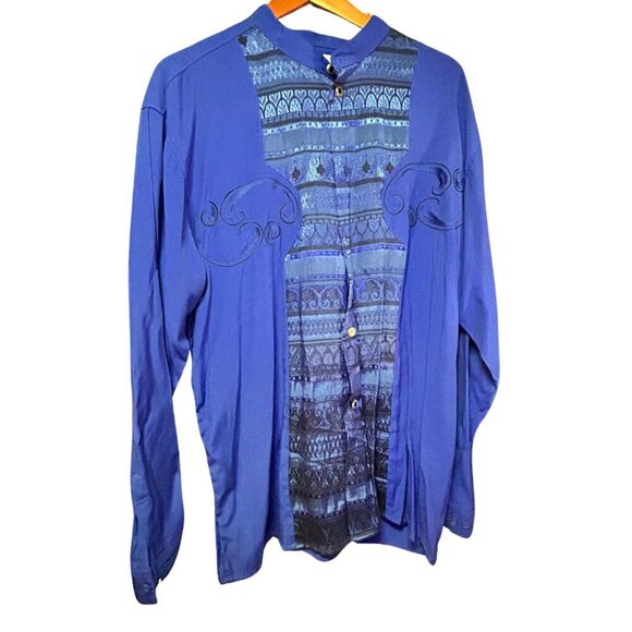 Vintage Pronti Collection by Phita Blue Top XL - Picture 2 of 7